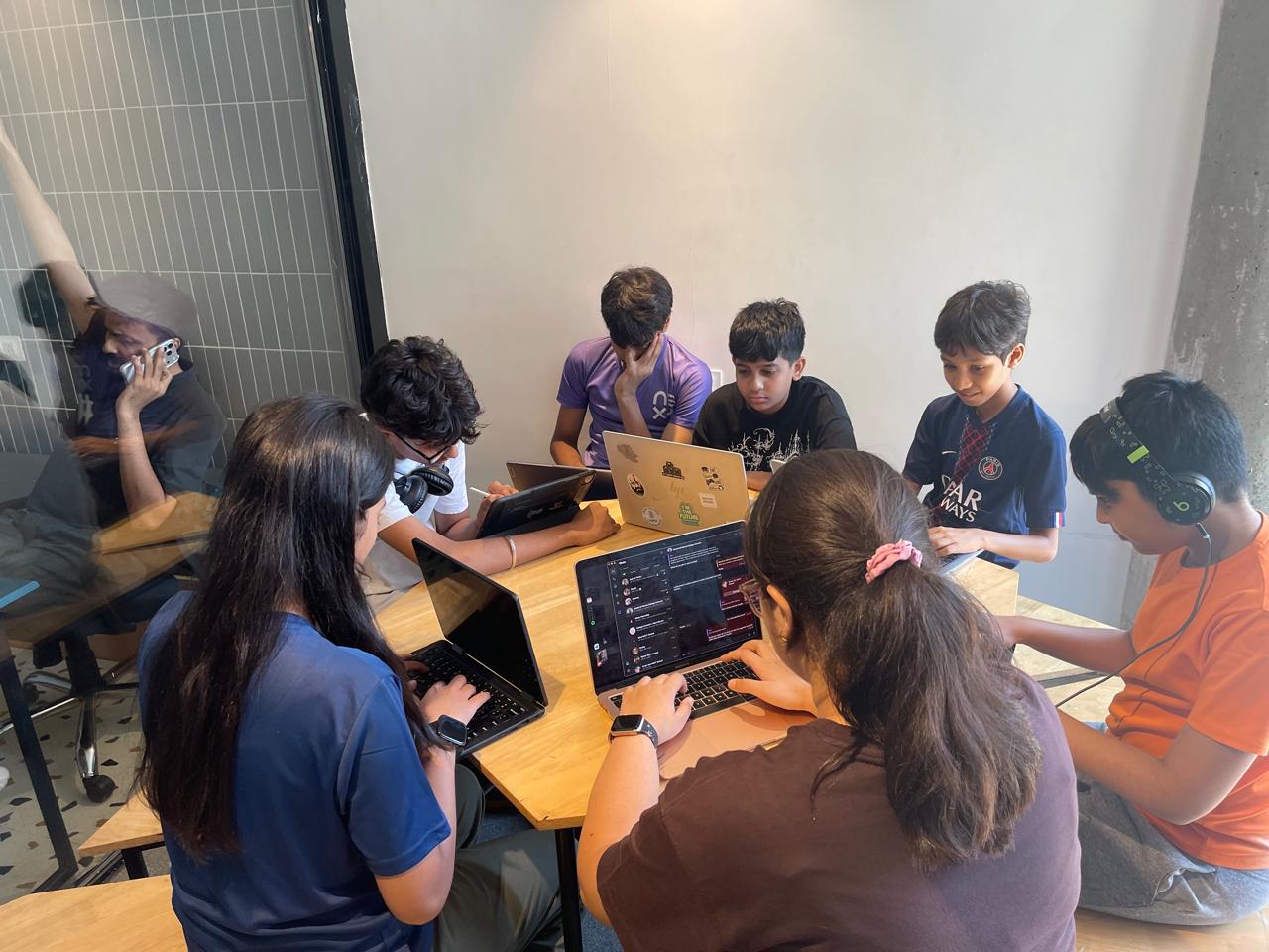 Apex Racers team working together